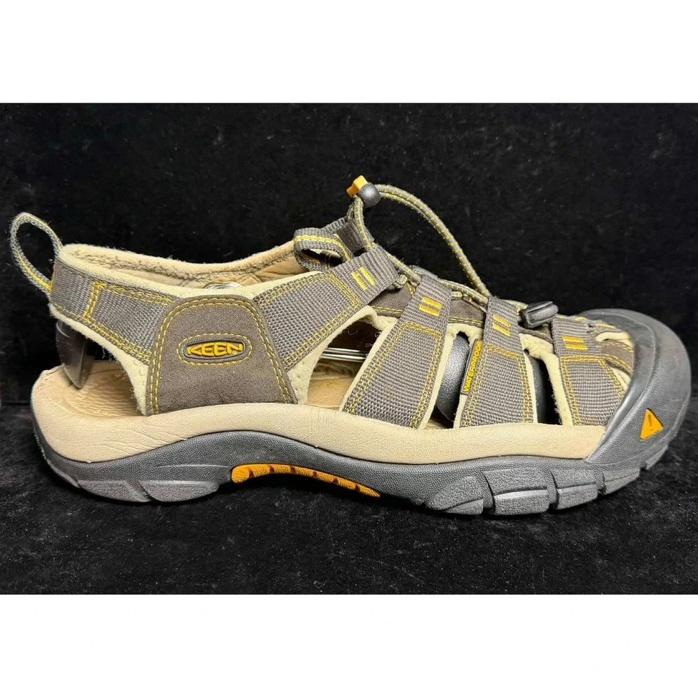 Keen Newport H2-Waterproof Hiking Sandals, Brown Yellow, 1008399, Mens 11